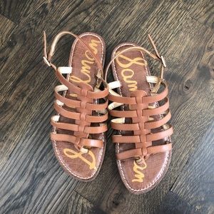 Sam Edelman Brown Leather Sandals